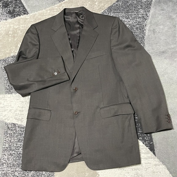 Canali Other - Canali Blazer Mens 44L Gray Wool 2 Button Sport Coat Jacket Business Italy EU 54